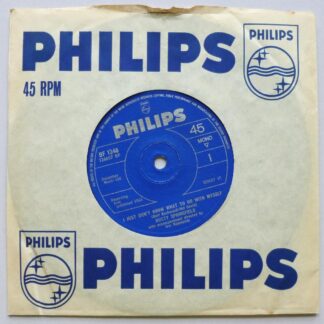 Dusty Springfield I Just Don't Know What To Do With Myself 7" Philips BF1348 EX 1964 record is slightly dished (the record is like a plate - one side curves up slightly at the edge, the other side curves down slightly at the edge)"