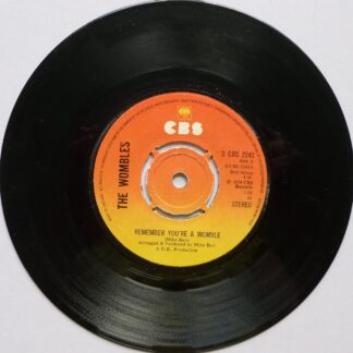 Wombles Remember You're A Womble 7" CBS SCBS2241 VG 1973 there is a non-sounding hairline on both sides