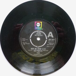 Poco Keep On Tryin 7" ABC ABC4078 VG 1975 record is slightly dished (the record is like a plate - one side curves up slightly at the edge, the other side curves down slightly at the edge)"
