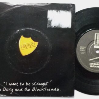 Ian Dury I Wanna Be Straight 7" Stiff BUY90 EX/VG 1980 picture sleeve