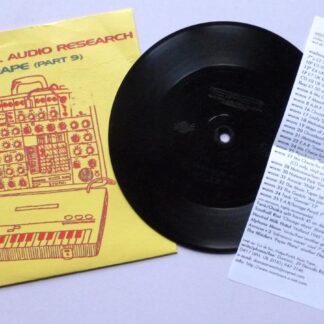 Experimental Audio Research Data Rape Part 9 7" Earworm 35 EX/VG 2005 picture sleeve with insert, side two is etched, sleeve has heavy sticker damage on front