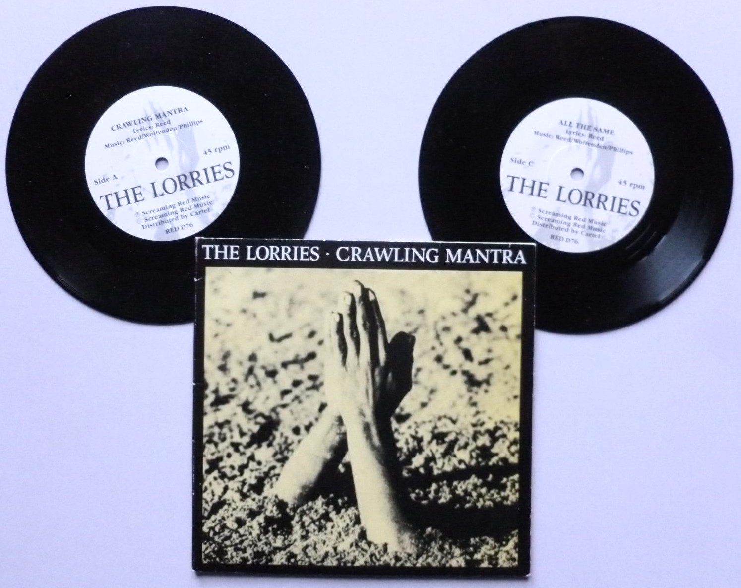 Lorries Crawling Mantra 2x7" Red Rhino REDD76 EX+/VG+ 1987 double single in picture sleeve