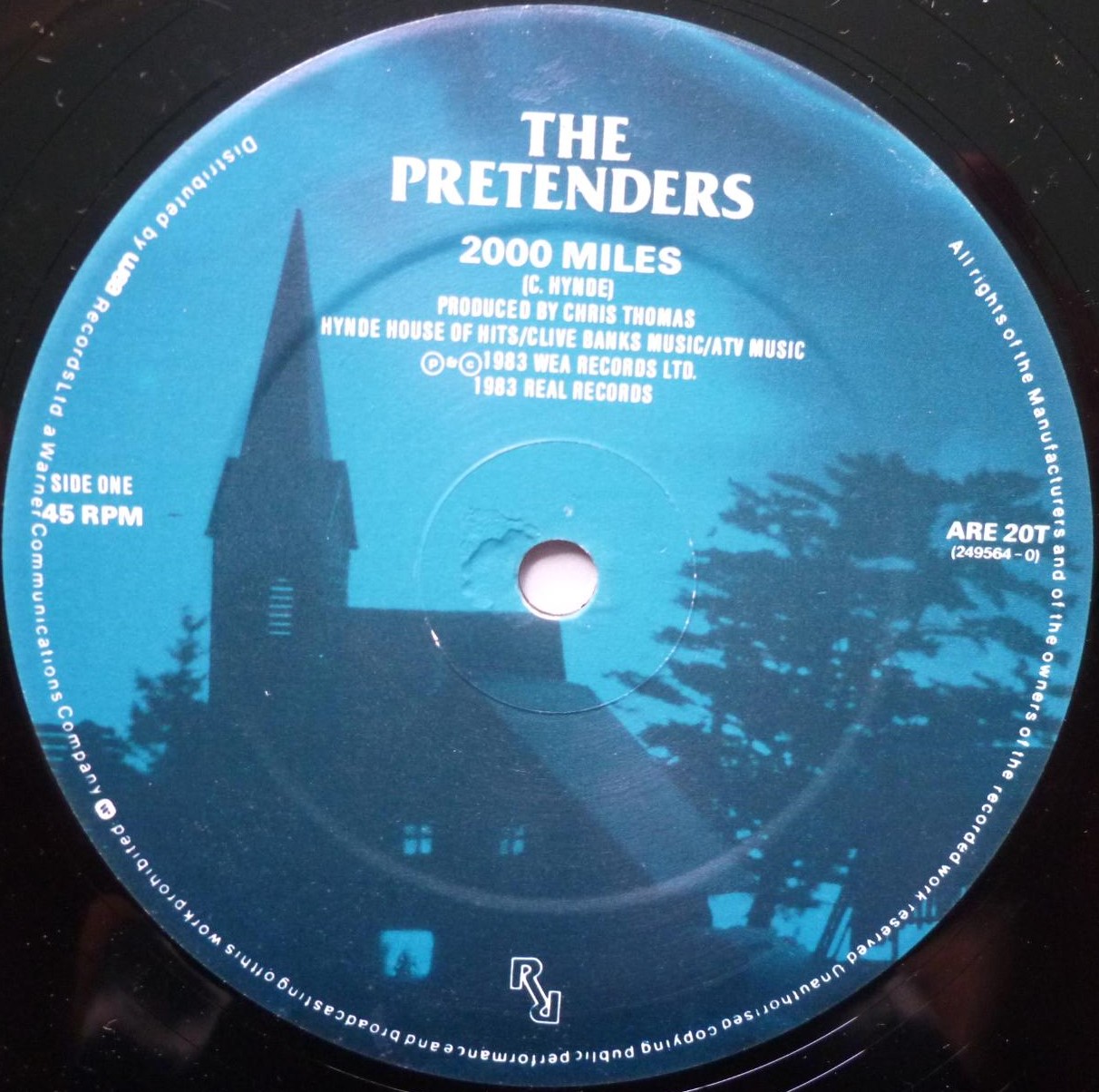 Pretenders 2000 Miles 12" Real ARE20T EX/EX 1983 12 inch in picture sleeve - Image 3