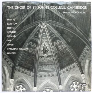 Choir Of St Johns College Cambridge Twentieth Century Church Music LP Argo RG340 EX/VG 1963