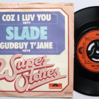 Slade Coz I Luv You 7" Polydor 2002032 EX/VG 1970s West German pressing in picture sleeve