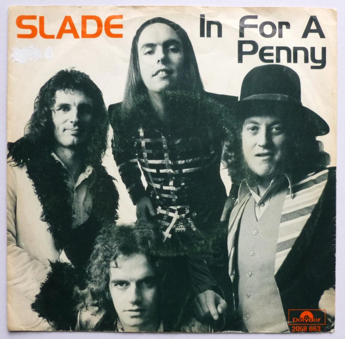 Slade In For A Penny 7" Polydor 2058663 EX/VG 1975 made in Holland, there are dealer stamps on rear of picture sleeve - Image 2