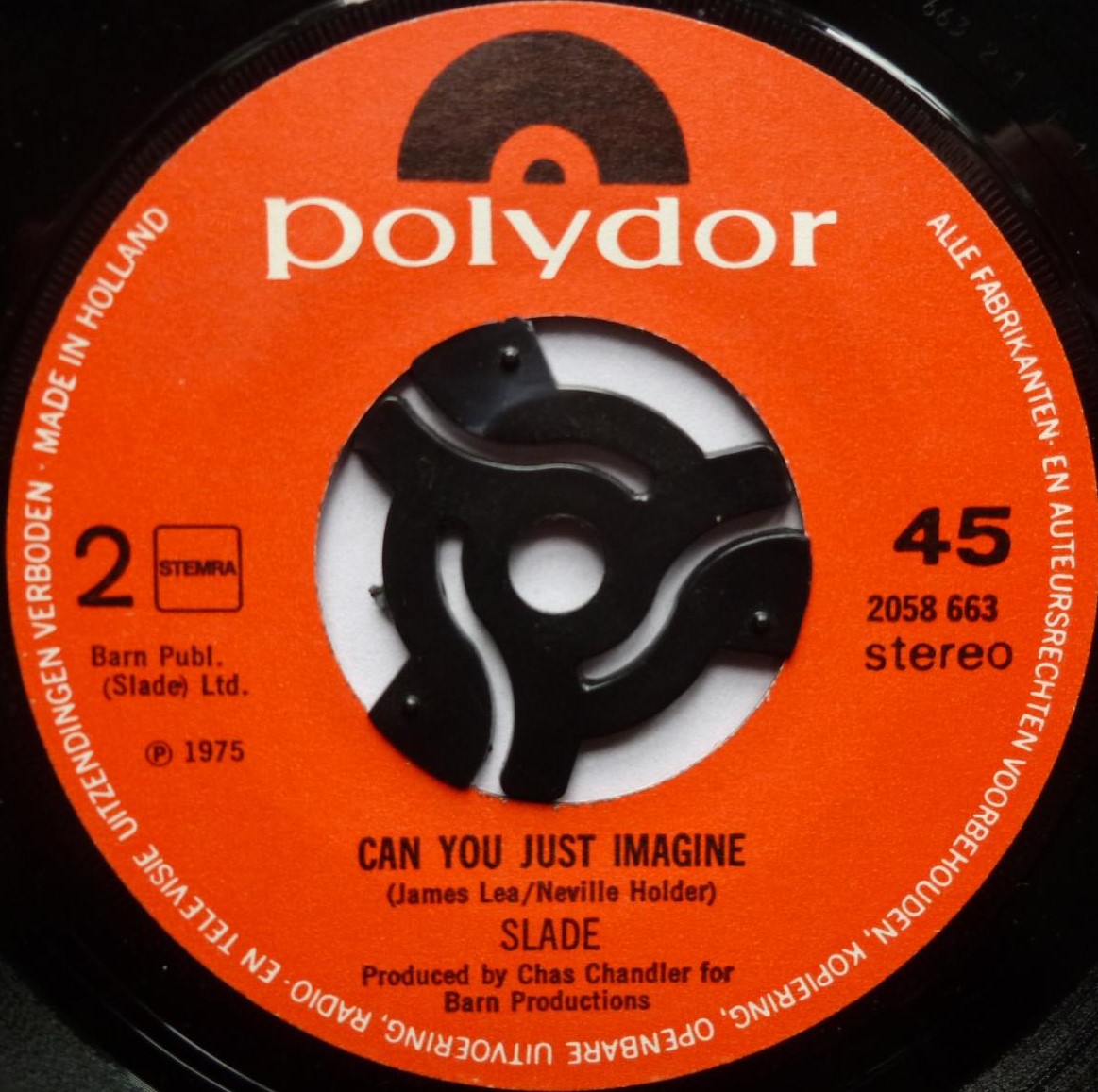 Slade In For A Penny 7" Polydor 2058663 EX/VG 1975 made in Holland, there are dealer stamps on rear of picture sleeve - Image 5