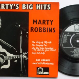Marty Robbins Marty's Big Hits EP Fontana TFE17161 EX/VG 1958 7" EP in picture sleeve, there is handwritten price on rear of sleeve