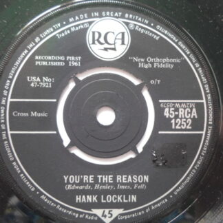 Hank Locklin You're The Reason 7" RCA RCA1252 EX 1961