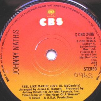Johnny Mathis Feel Like Makin Love 7" CBS SCBS3496 EX 1974