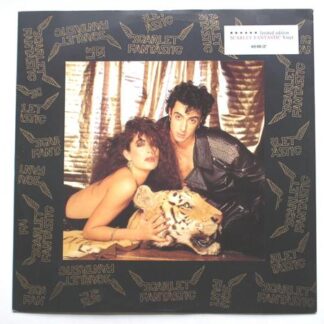 Scarlet Fantastic Plug Me In F-Train Connection 12" Arista 609 693 EX/EX 1987 12 inch, red vinyl