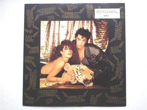 Scarlet Fantastic Plug Me In F-Train Connection 12" Arista 609 693 EX/EX 1987 12 inch, red vinyl
