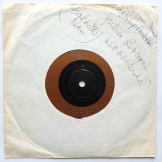 Gladys Ambrose Lilli Marlene 7" Garden GS005 VG 1990s 7-track single, record looks VG. It plays well with odd ticks and there is a one minute audible scratch on side one. White sleeve is quite tatty. It is signed Yours in song Gladys Ambrose Julia Brogan (Brookside)"