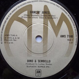 Dino & Sembello Dancin Jones 7" A&M AMS7146 EX 1974