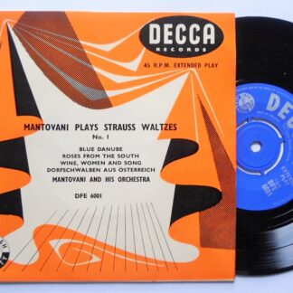 Mantovani Mantovani Plays Strauss Waltzes No 1 EP Decca DFE6001 EX/EX 1961 picture sleeve