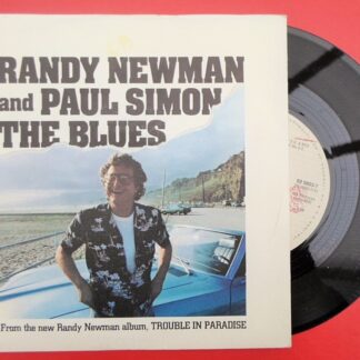 Randy Newman & Paul Simon The Blues 7" Warner Bros 9298 037 EX/EX 1983 picture sleeve, Italian pressing