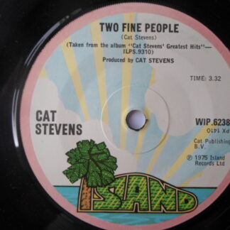 Cat Stevens Two Fine People 7" Island WIP 6238 EX 1975