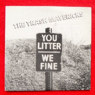 Trash Mavericks Secret Agent 7" WM EX/EX 1990s picture sleeve, blue vinyl, limited edition (only 500)"