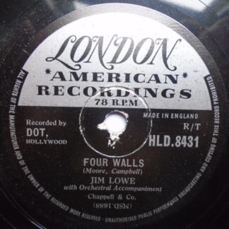 Jim Lowe Four Walls 78 London HLD8431 VG 1957