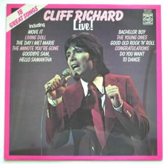 Cliff Richard Live LP Music For Pleasure MFP50307 EX/EX 1972