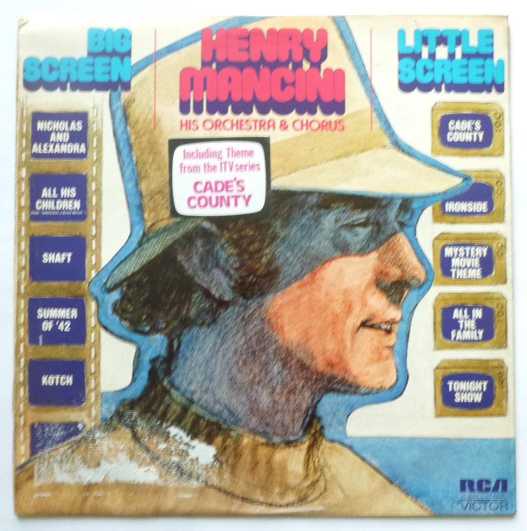 Henry Mancini Big Screen Little Screen LP RCA Victor SF8257 EX/VG 1972 sleeve has sticker mark on front, there is sample sticker on side one label
