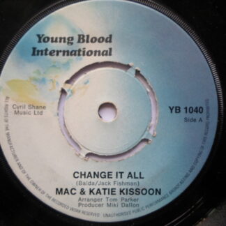 Mac & Katie Kissoon Change It All 7" Youngblood YB1040 EX 1970s