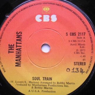 Manhattans Soul Train 7" CBS SCBS2117 EX 1973