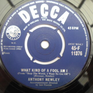 Anthony Newley What Kind Of Fool Am I 7" Decca F11376 EX 1961