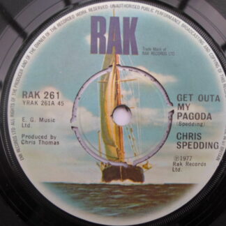 Chris Spedding Get Outa My Pagoda 7" Rak RAK261 EX 1977