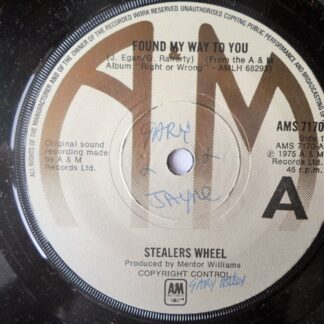 Stealers Wheel Found My Way To You 7" A&M AMS7170 EX 1975
