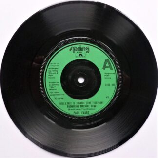 Paul Evans Hello This Is Joannie 7" Spring 2066932 EX 1978