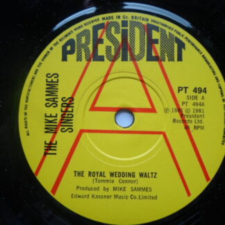 Mike Sammes Royal Wedding Waltz 7" President PT494 EX 1981 demo