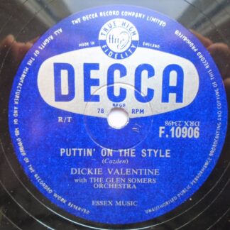 Dickie Valentine Puttin' On The Style 78 Decca F10906 EX 1950s