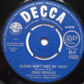 Craig Douglas Please Don't Take My Heart 7" Decca F11523 VG 1962