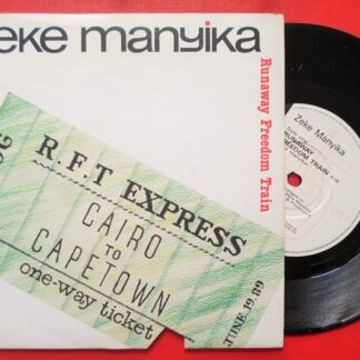 Zeke Manyika Runaway Freedom Train 7" Some Bizarre R6206 EX/EX 1989 picture sleeve