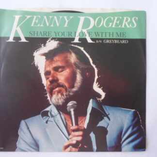 Kenny Rogers Share Your Love With Me 7" Liberty A1430 EX/EX 1981 US pressing in picture sleeve