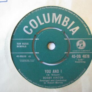 Bobby Vinton You And I 7" Columbia DB4878 EX 1962