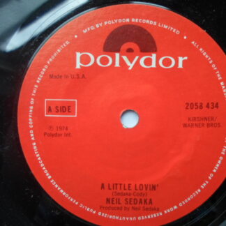 Neil Sedaka Little Lovin' 7" Polydor 2058 434 EX 1974 US pressing