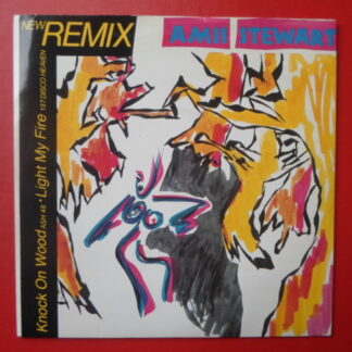 Amii Stewart Knock On Wood 7" PRT EDIT 3303 EX /EX 1985 picture sleeve, a-side is Ash 48 remix, b-side is 137 Disco Heaven remix
