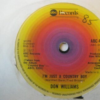 Don Williams I'm Just A Country Boy 7" ABC ABC4193 EX 1977