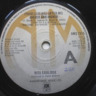 Rita Coolidge Higher And Higher 7" A&M AMS7315 EX 1977