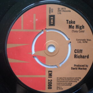 Cliff Richard Take Me High 7" EMI EMI2088 EX 1973