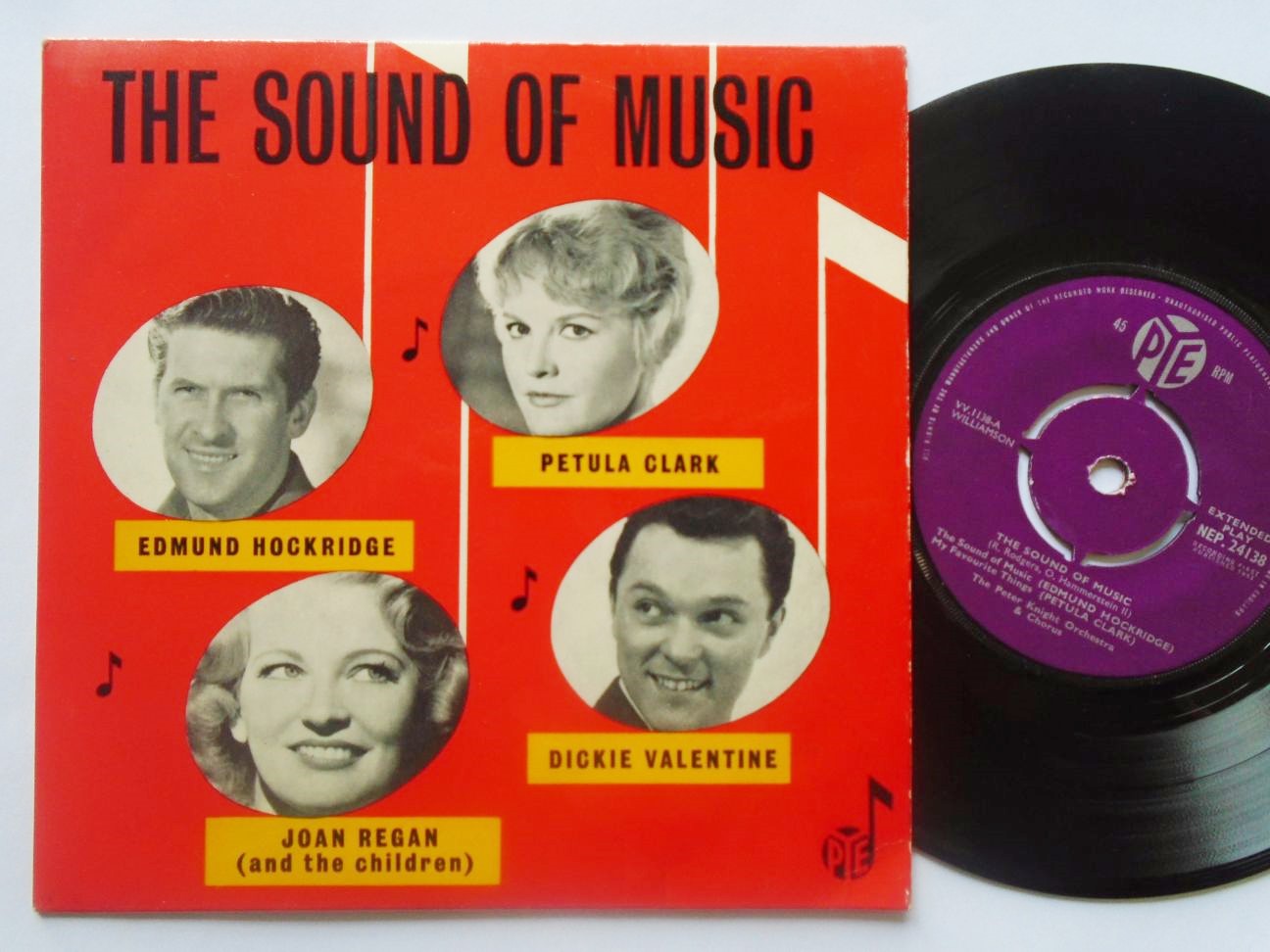 Sound Of Music EP Pye NEP24138 VG/EX 1961 picture sleeve, with Edmund Hockridge, Petula Clark, Joan Regan & Dickie Valentine