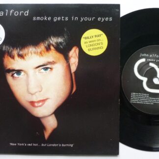 John Alford Smoke Gets In Your Eyes 7" Love This LUVTHIS 7 EX /EX 1999 picture sleeve, with postcard with printed signature (not autograph)"