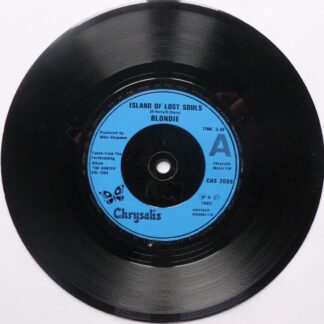 Blondie Island Of Lost Souls 7" Chrysalis CHS2608 EX 1982 there is 2mm drill hole in label rim