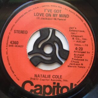 Natalie Cole I've Got Love On My Mind 7" Capitol 4360 EX 1977 US pressing