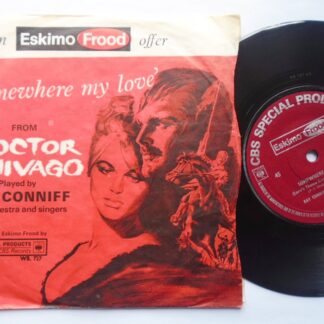 Ray Conniff Somewhere My Love 7" CBS WB727 EX/EX 1965 picture sleeve, b-side by Percy Faith