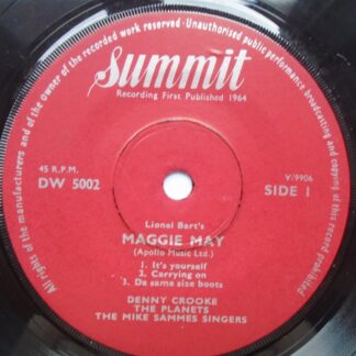 Denny Crooke Maggie May EP Summit DW5002 EX 1960s with Planets & Mike Sammes Singers