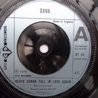 Dana Never Gonna Fall In Love Again 7" GTO GT55 EX 1976