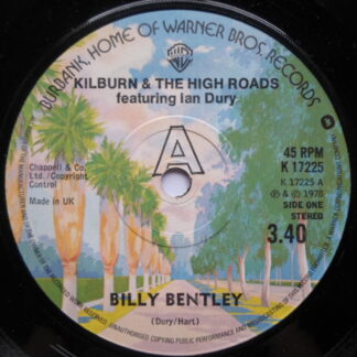 Kilburn & High Roads Billy Bentley 7" Warner Bros K17225 EX 1978